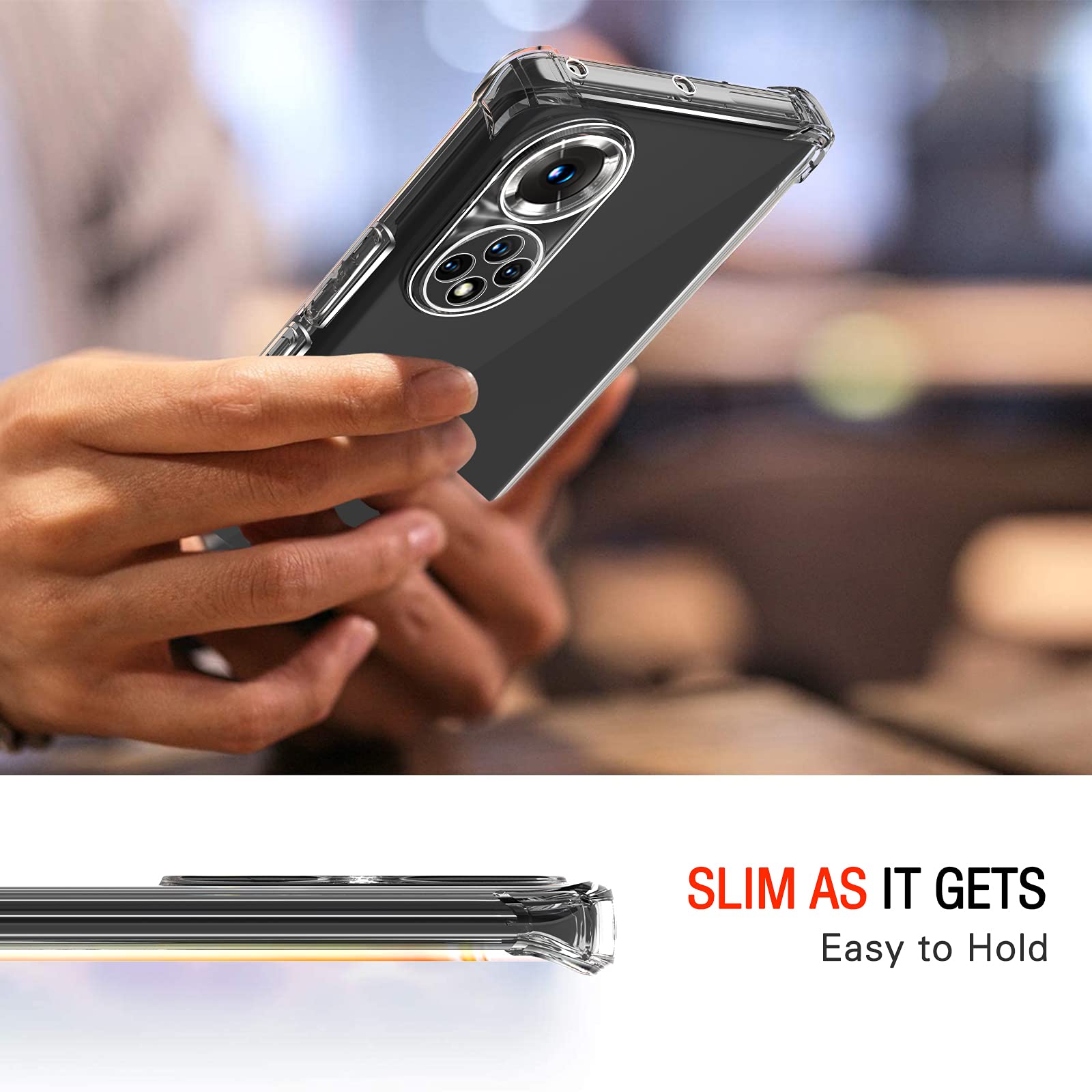 HAOYE Cover Per Huawei Honor 200 Pro, Custodia In TPU A Gradiente Colori Rinforzare La Con Angoli Custodia A 1267106