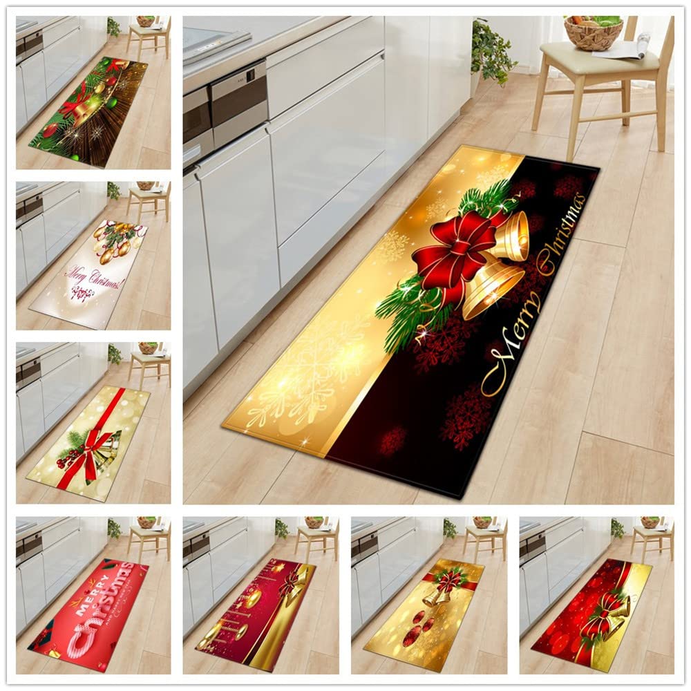 Vloerkleed antislip deurmat kerst patroon tapijt vloermat, kerst