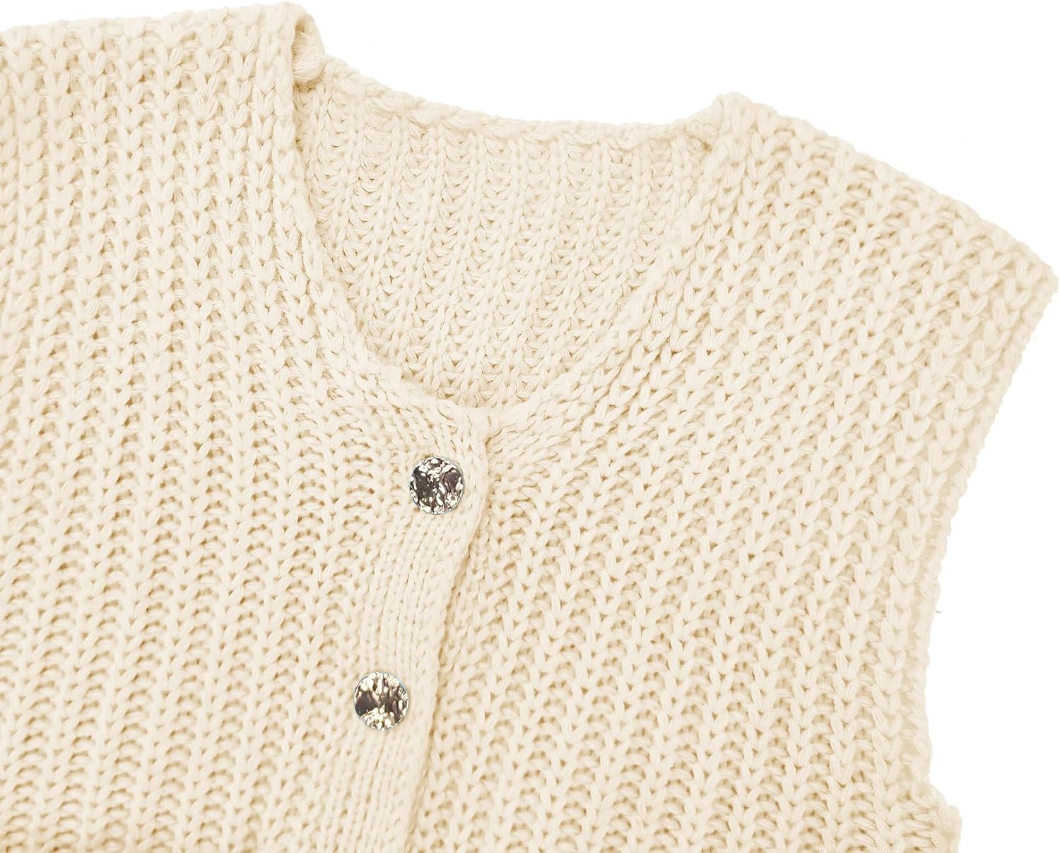 Girl's Christmas Sweater Vest Kids Red Sweater Vest V Neck Crochet Cardigan 2025 Fall Winter Vest, 5-14 Years - Image 4