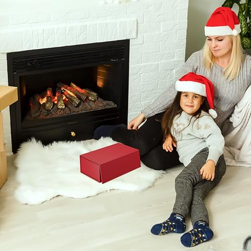 Miniatura 7 de Caja de regalo de 12 x 6 x 4 pulgadas con tapa de cierre magnético, cajas de regalo para regalos, caja de regalo de dama de honor, bonita caja de