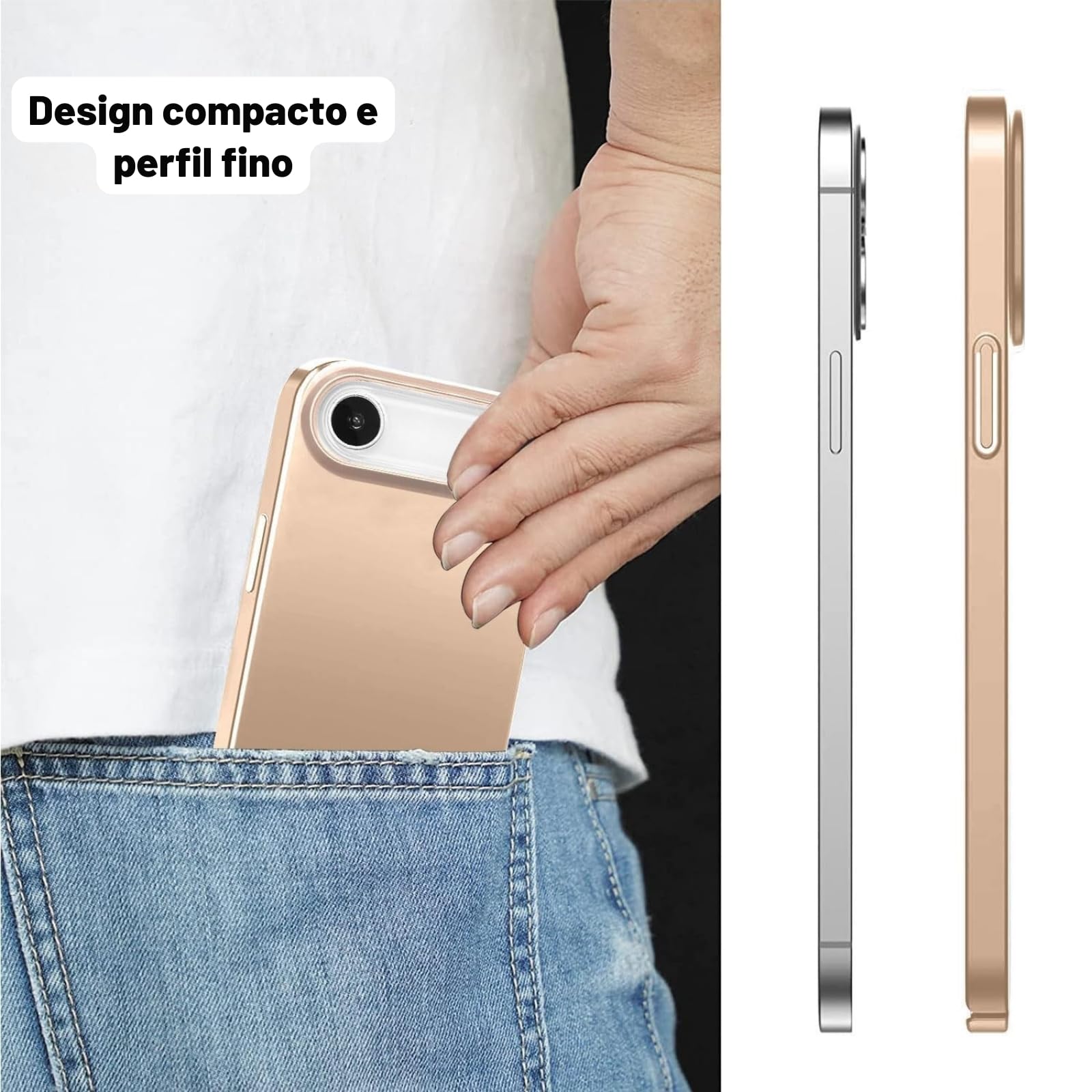 Capa Capinha Para iPhone 17 Air Case Acrilica Fosca Ultra Fina
