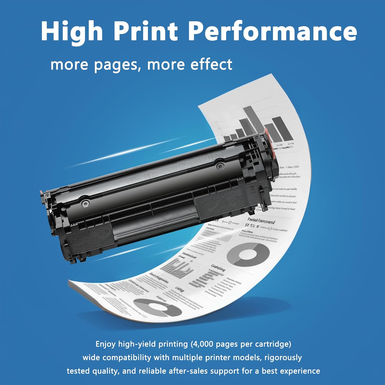 12A Toner Cartridge 2-Black Compatible Replacement for HP 12A Q2612A Toner Cartridge with for 1012 1022 1020 1018 1022N 1010 3015 3050 3030 3052 3055 M1319F Printer Ink [2,500 Pages/Pack]