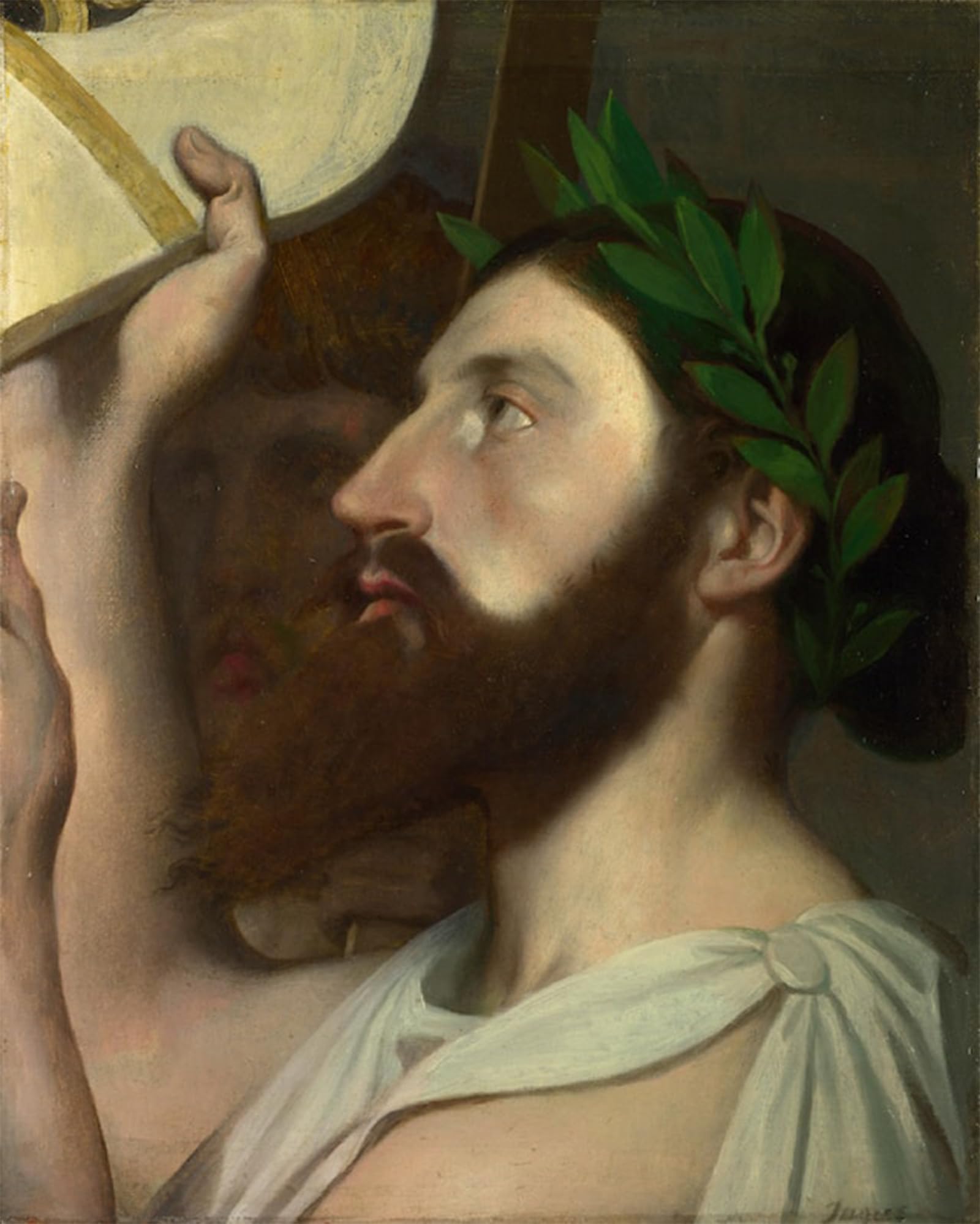 ARTXLXXBN Famous Painting Art Wall Decor Abstract Art Picture Fragment Apotos Homer by Jean Auguste Ingres Animal Pictures for Home Decor 60x90cm