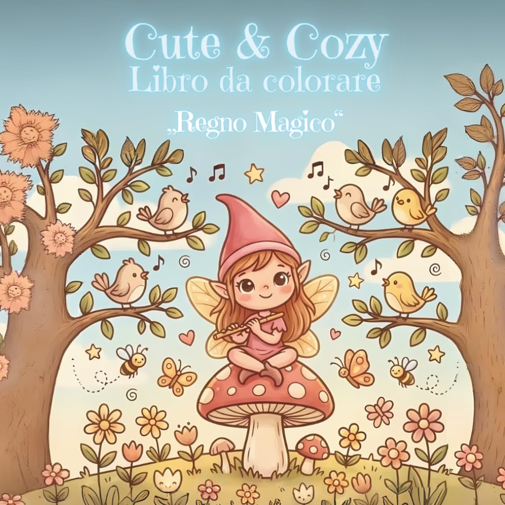 Cute & Cozy – Regno Magico: Libro da colorare per bambini con fate, elfi, principesse e unicorni (Cute & Cozy - Libri da colorare)