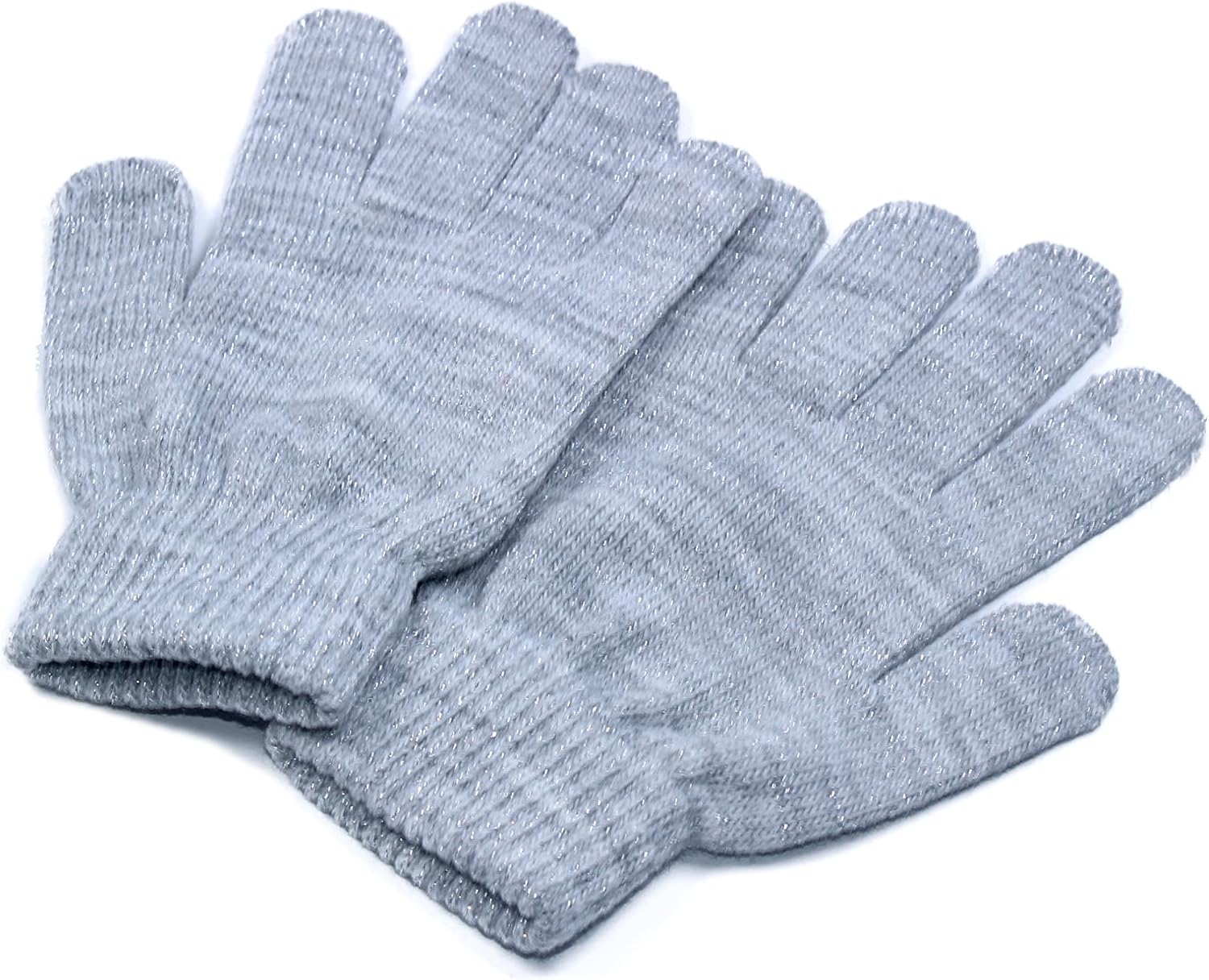 Toddler Cute Gloves Set Unicorn Winter Hat with Mittens Girls Knitted Beanie Colorful Pom Pom Cap Grey: Clothing, Shoes & Jewelry