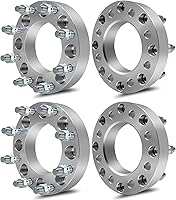 ECCPP 1.5" 8-Lug Wheel Spacers 8x6.5 to 8x180 Adapters 14x1.5 Studs 117mm Hub Bore for Chevy Silverado 2500HD 3500HD