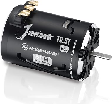 HOBBYWING JUSTOCK Black G2.1 brushless Motor for 1/10, 1/12, Zero Timing, Spec Racing 25.5T G2.1