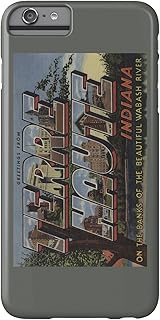 Terre Haute, Indiana - Wabash River - Large Letter Scenes (iPhone 6 Plus Cell Phone Case, Slim Barely There)