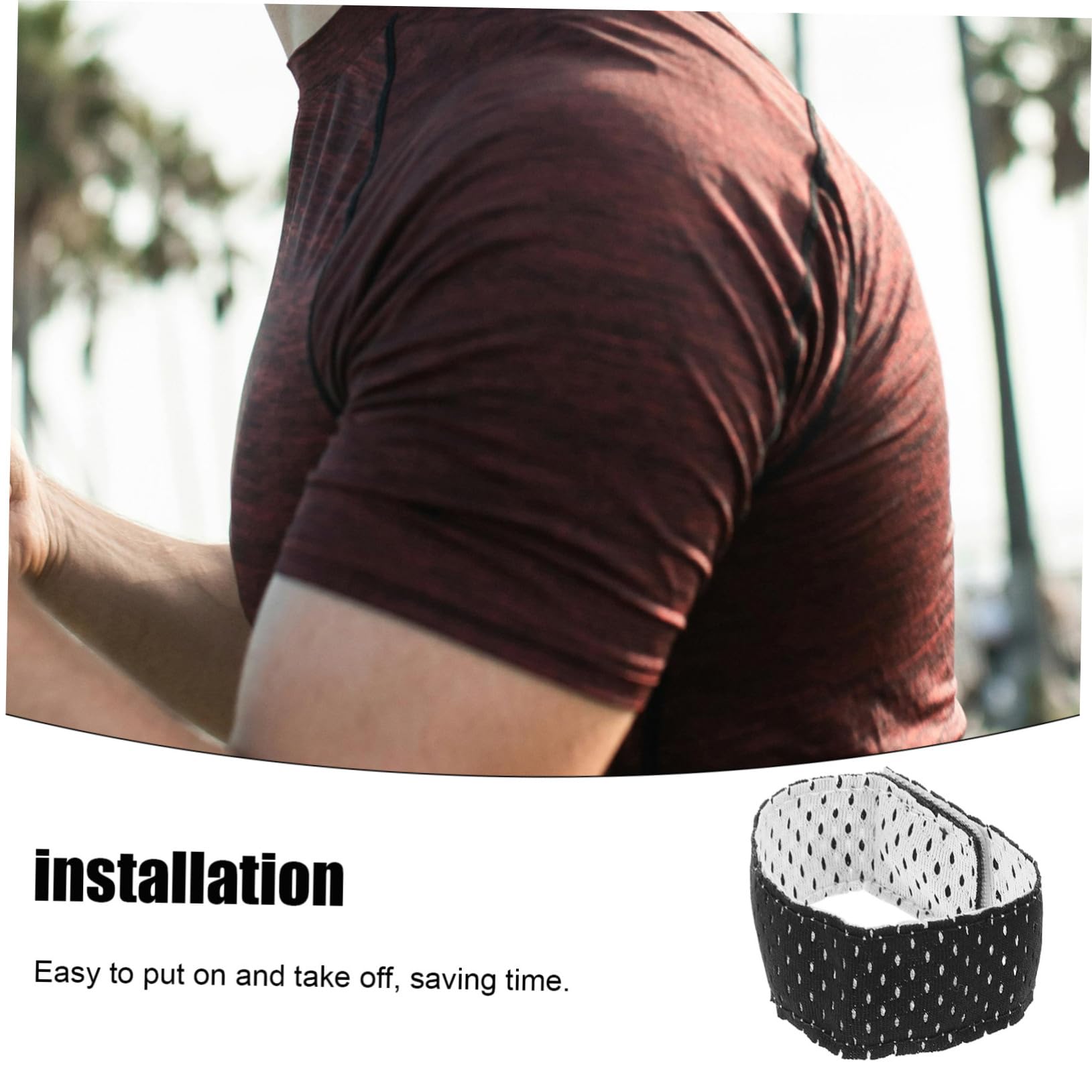 Happyyami Elastic Sports Sleeve Fixing Straps Softball Sleeve Ties for Shirts Anti-slip Sleeve Holders 5 Pack