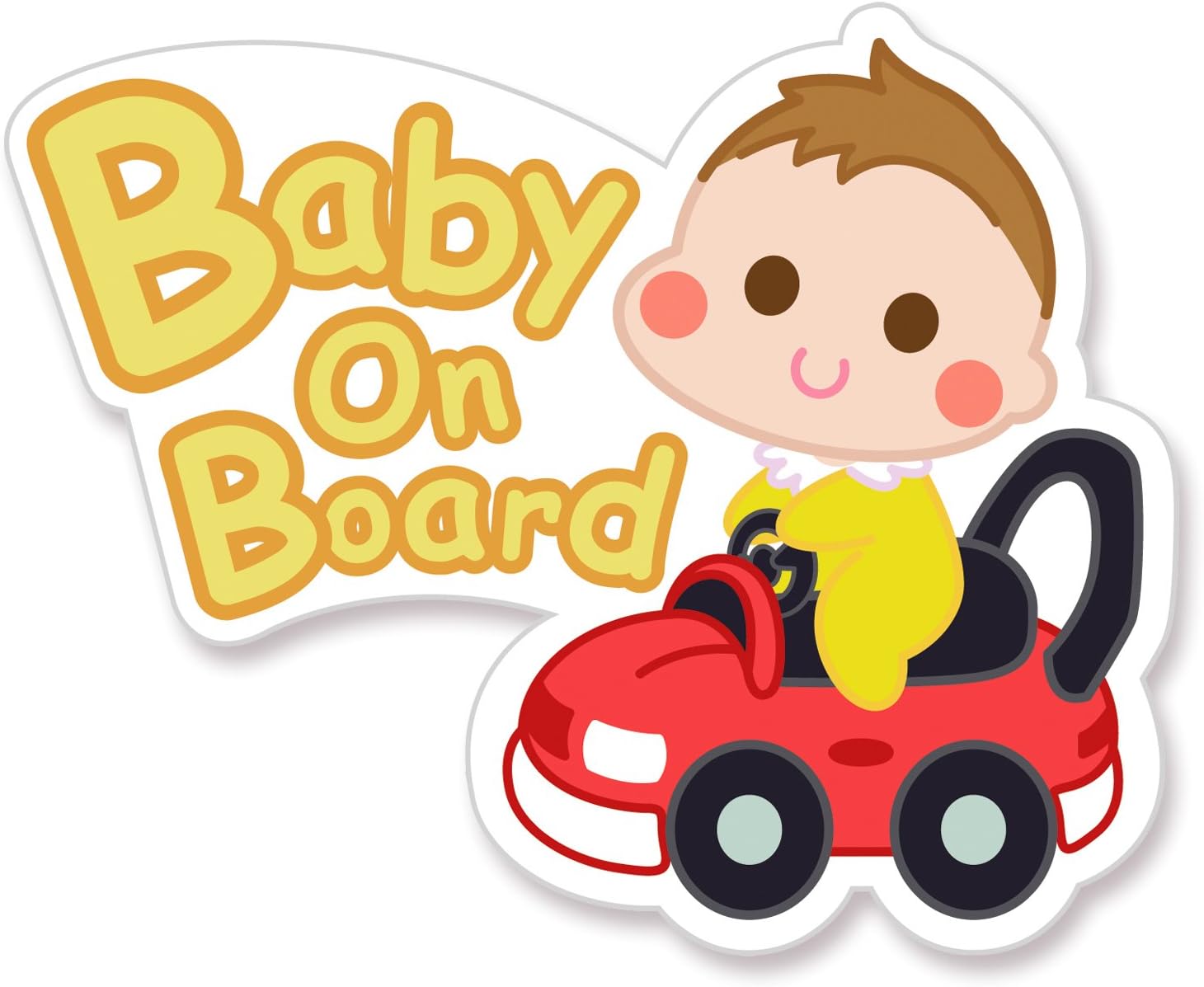 Amazon ベビーインカー マグネット 後続車からよく見えるかわいいデザイン Baby In Car 赤ちゃん乗ってます Baby On Board ステッカー サイン マグネット カーステッカー ベビー マタニティ 通販