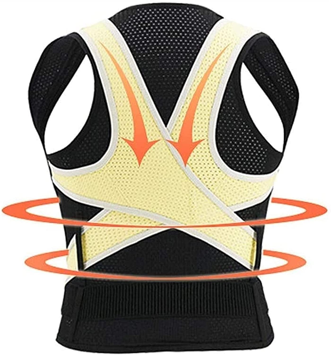Corrector de postura completo de espalda, Kids Hunchback Best Brace Ayuda for mejorar la postura Hombre Mujeres ajustable Apoyo al hombro(L)