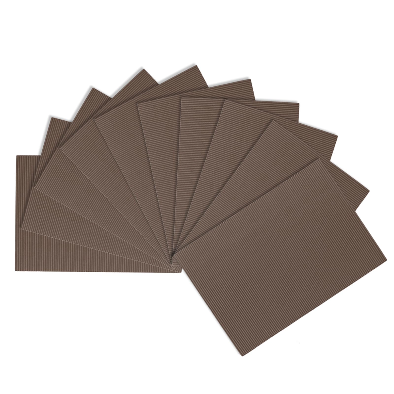 uxcell 10pcs Corrugated Cardboard Paper Sheets,Brown,11.69-inch x 8.27-inch,for Craft and DIY Projects