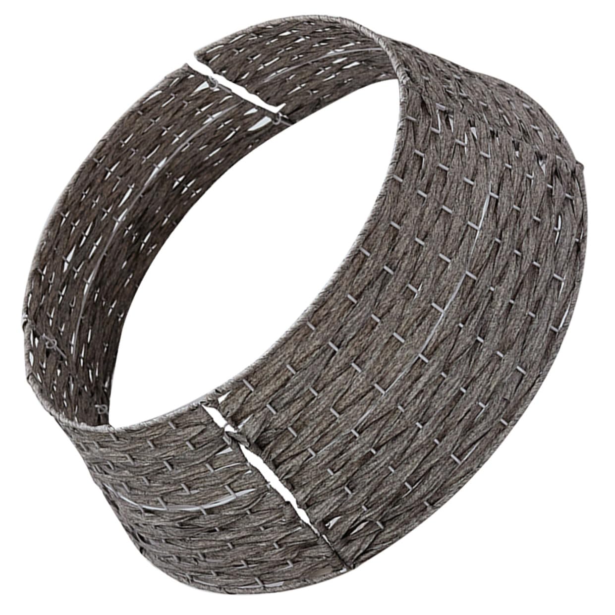 Falda de Árbol de Navidad Pequeña Gris Collar Rústico Tejido a Mano para Soporte de Árbol Artificial Cubierta Decorativa para Base Adecuado para Hogar y Decoración Navideña
