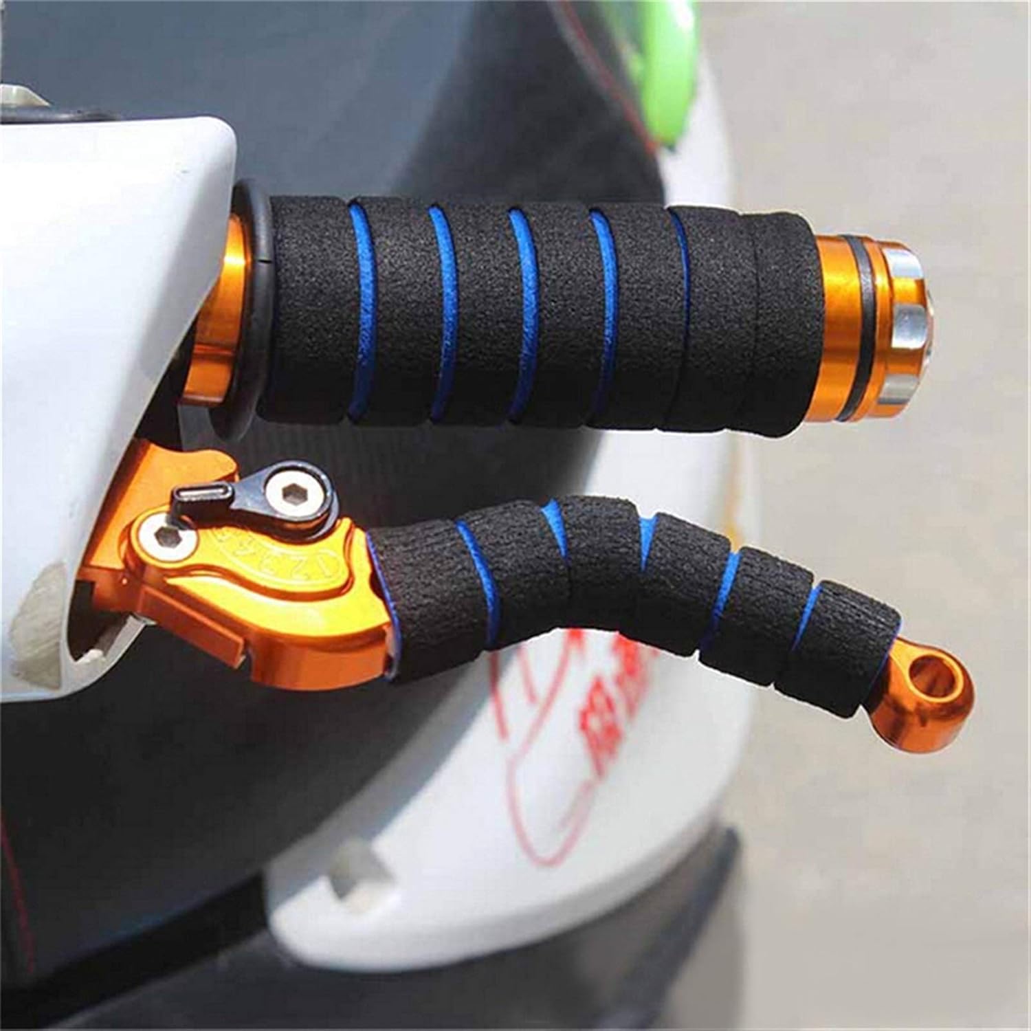 Cycling Bike Handlebar Tape Road Bike Foam Grip Bike Tape，Bike Handlebar Grips Bicycle Grips，Bike Cycle Handlebar Grips，Handlebar 4pcs/Set Universal Grip Comfort Sponge Foam Handle Bar Motorcycle Scoo