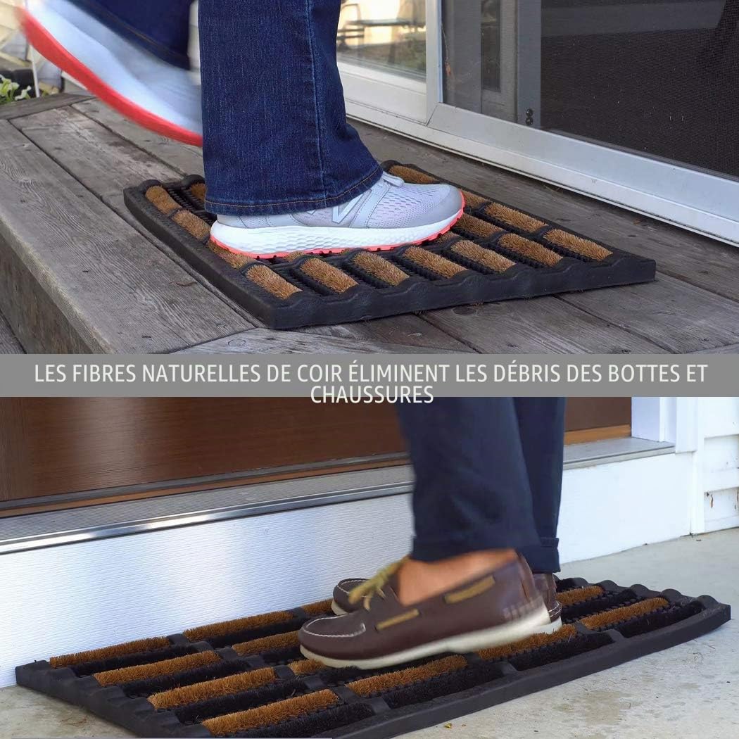 FOOTMATTERS Ninamar Tapis avec racleur de Boue - 60 x 40 cm