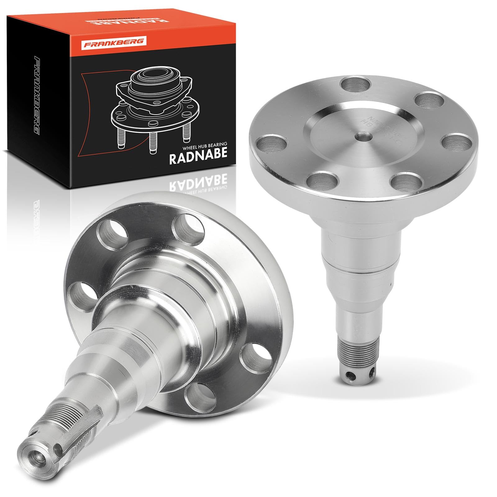 Frankberg 2x Mozzo ruota Set di cuscinetti ruota Assale posteriore sinistro destro Compatibile con Polo 6N2 Arosa 6H1 Golf IV Cabriolet 1E7 Golf III 1H1 80 893 894 8A2 Replace# 357501117