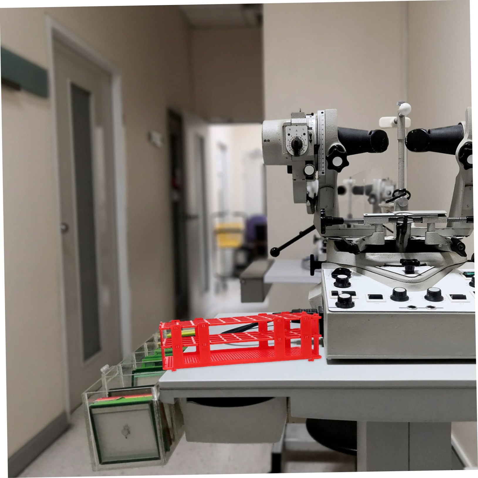 TOPBATHY 4pezzi Porta Provette Plastica per Laboratorio Supporto per Fiale di Campionamento Staccabile per Organizzazione di Campioni Chimici