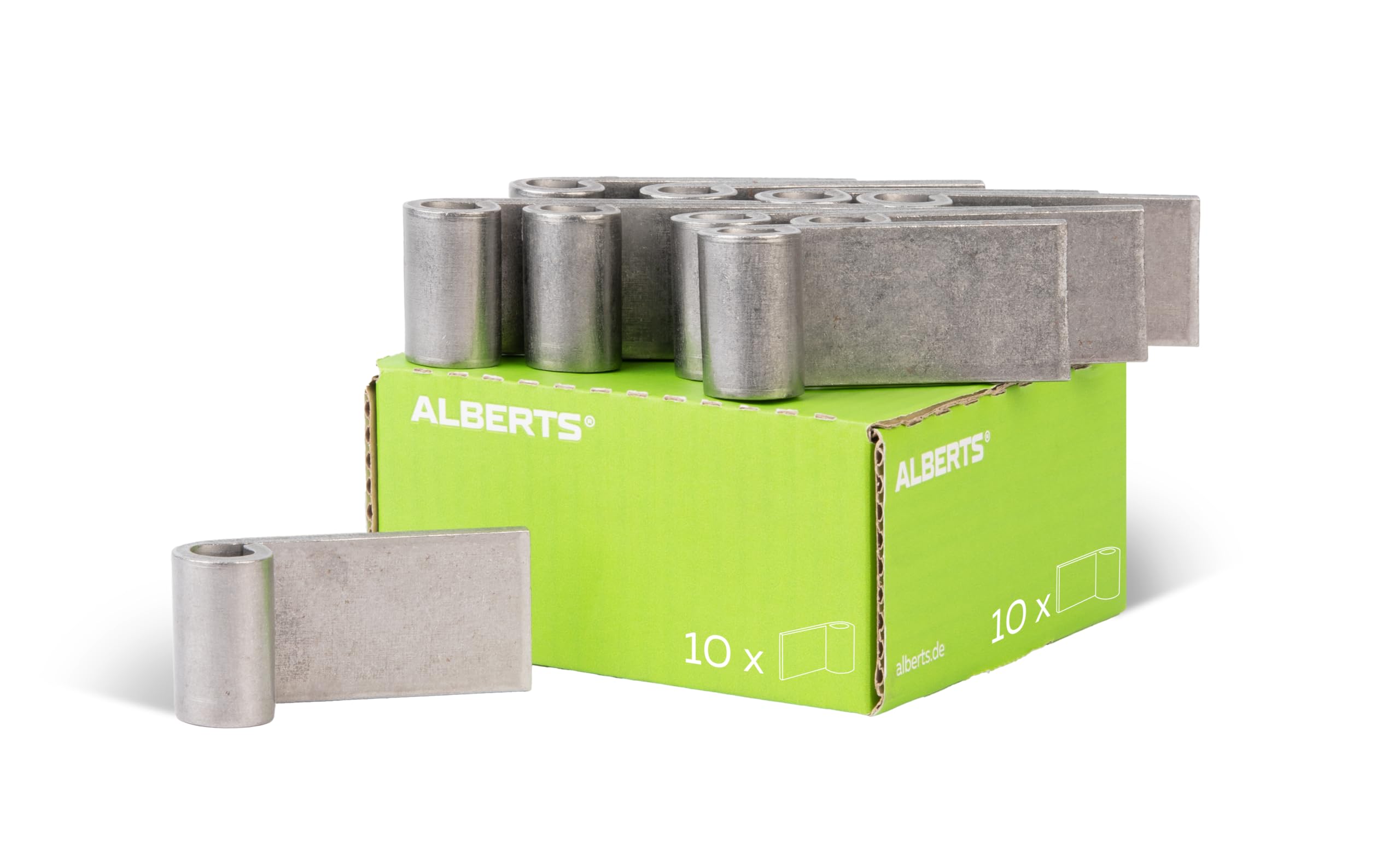 Alberts Steel 859398 Weld-On Hinge | | Ø13 Mm | Set Of 10
