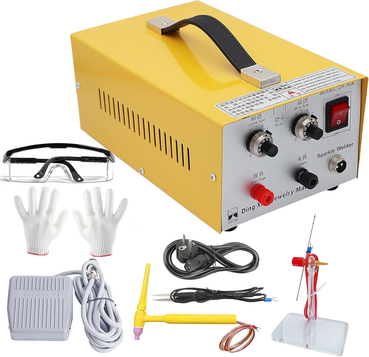 Jewelry Spot Welder,30A Electric Jewelry Welding Machine,Sparkle Spot