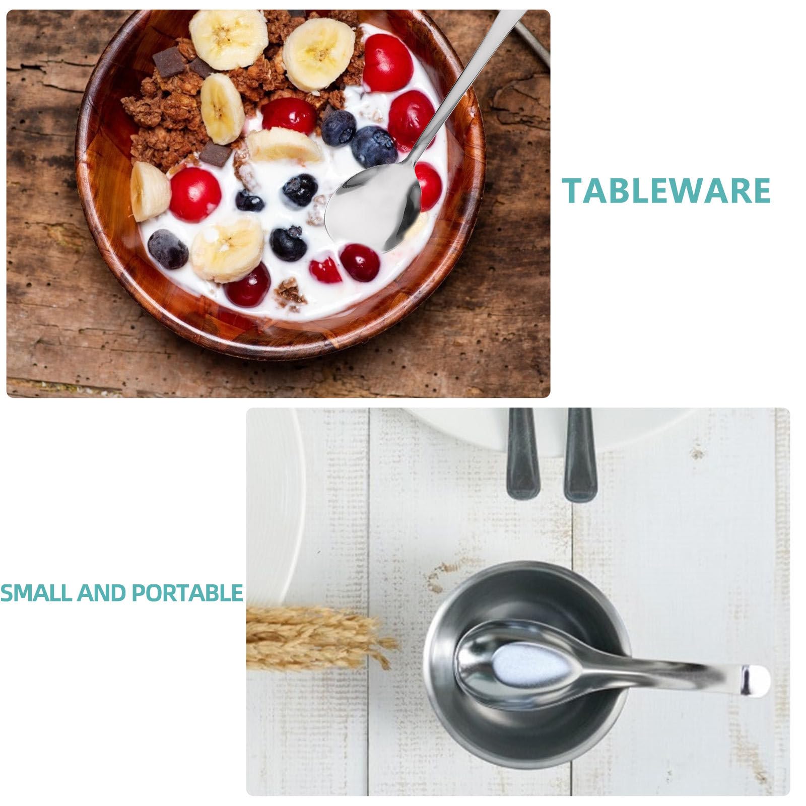 Edelstahl Schüssel mit Deckel Set Küchenutensilien Edelstahl Set Tragbares Besteck für Picknick und Reisen Essstäbchen und Löffelset Küchengeschirr mit Aufbewahrungstasche