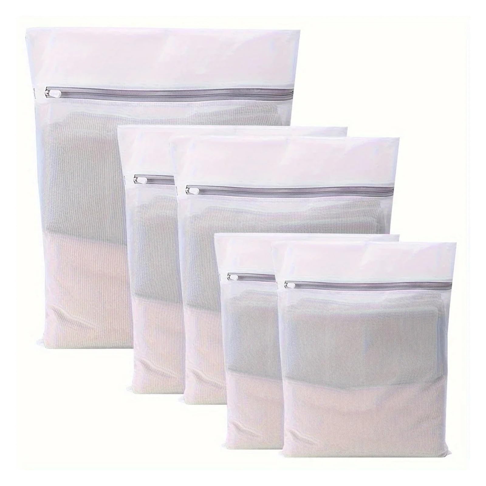 Dryer Lint Bags 5Pcs Mesh Laundry Bags Wash Durable Structure With Strong Zipper Suitable For Underwear Delicate Clothes