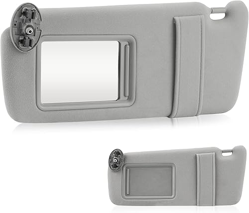 Para Toyota Camry 2007-2011 sin techo corredizo izquierdo del lado del conductor Visera solar 74320-06780-B0 74320-33B81-B0 (gris)
