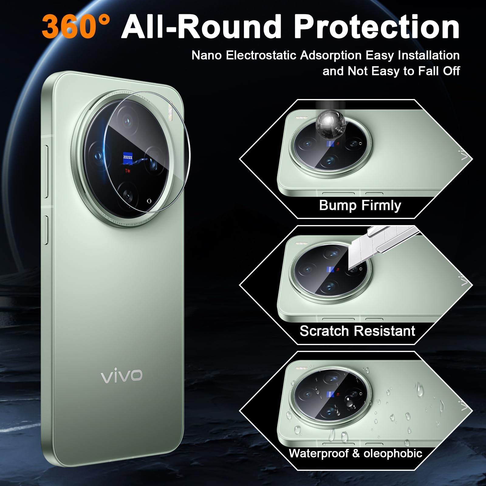 Protezione dell'obiettivo della fotocamera per Vivo Y27 4G Protezione