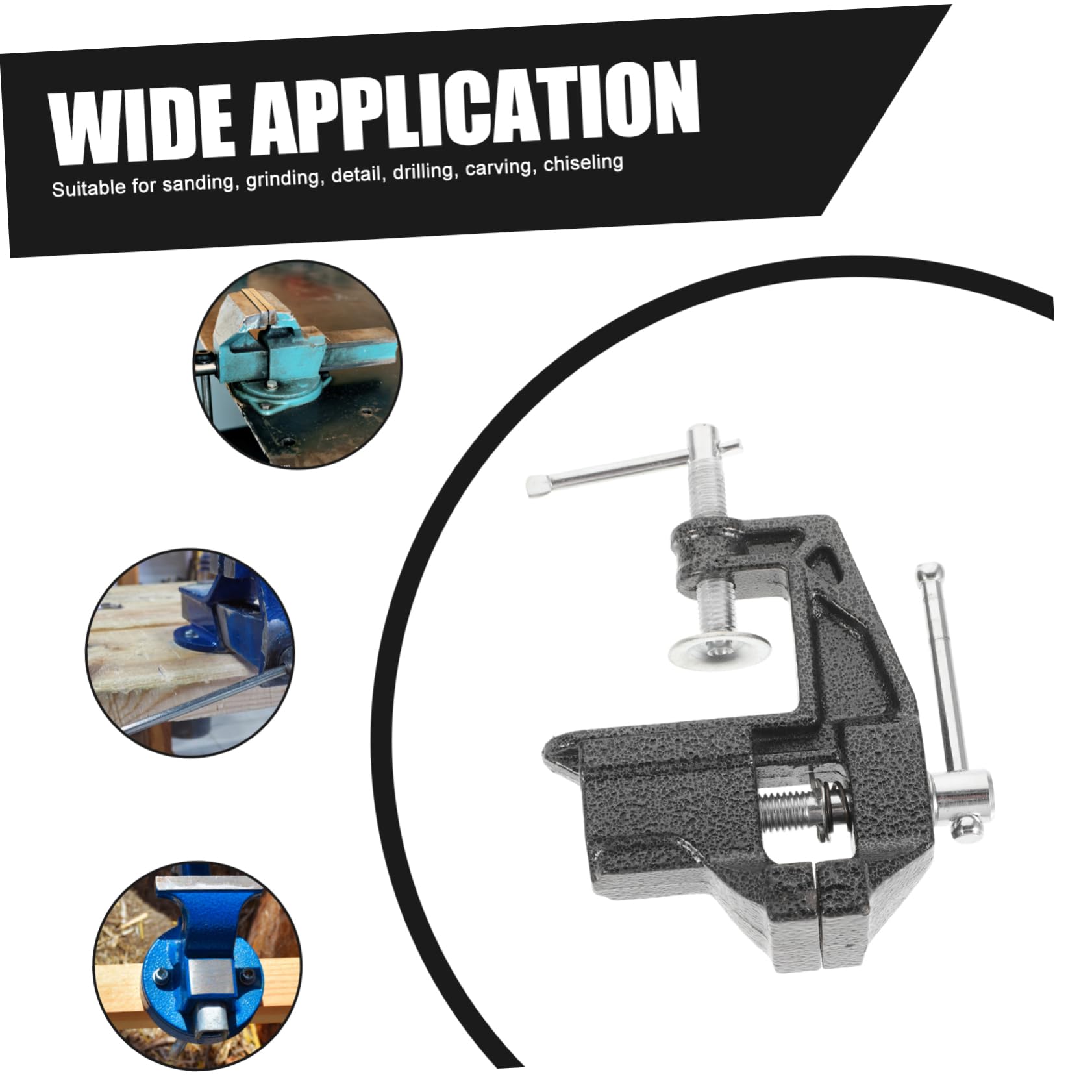 SEWACC Woodworking Vise ° Rotation Mini Vise for Bench Clamping Vise for Jewelry Making