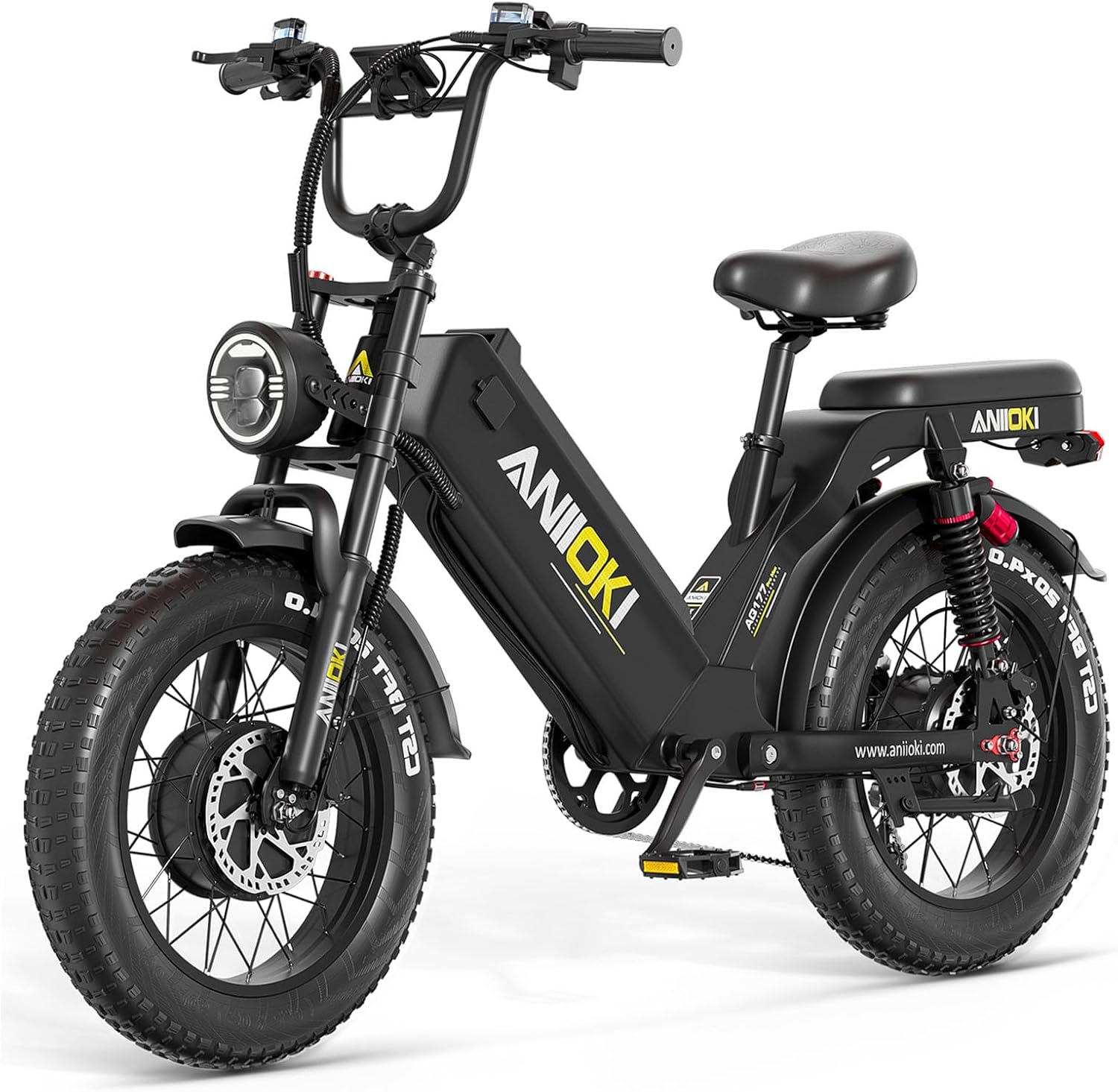 ANIIOKI AQ177 Pro Max Electric Bike for Adults,2800W Dual Motor eBike,52V 70Ah Removable Battery,200+ Miles Long Range,7-Gear Speed All-Terrain Electric Bike