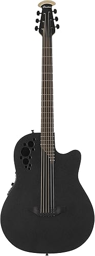 Miniatura 3 de Ovation - Guitarra acústica y eléctrica, derecha, negra texturizada, 4 cuerdas (B778TX-5)