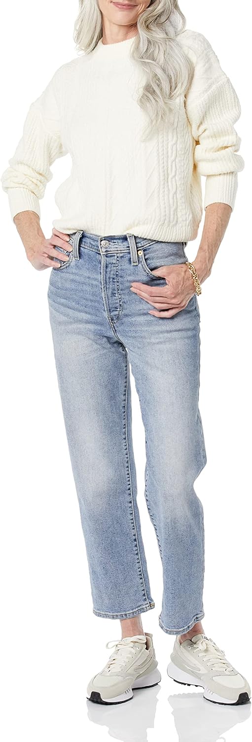 Amazon Essentials Women's Cable Knit Sweater, Soft-Touch Modern Crewneck - Image 3