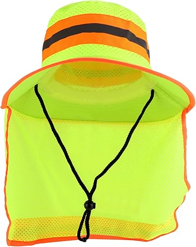 Miniatura 2 de Trendy Apparel Shop XXL Visibility - Sombrero reflectante para el sol con solapa para el cuello