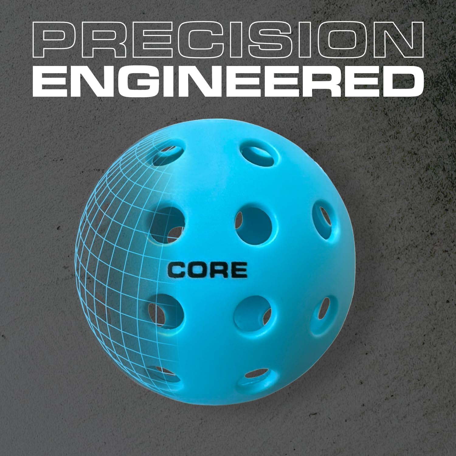 CORE Pickleball: PRO-40 | Outdoor Pickleball Balls - Durable, Regulation Size - USAPA Tournament Approved & Official Brand-Pickleball World Cup