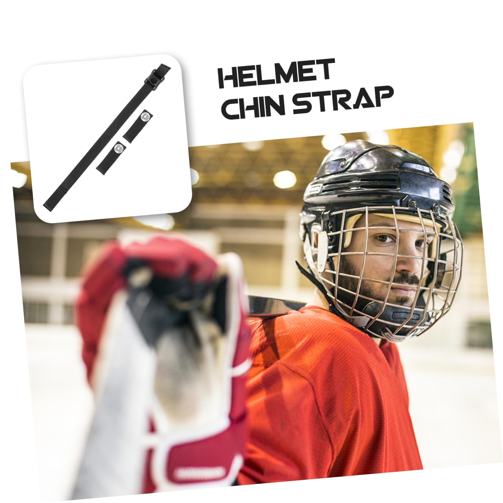 UPKOCH Bucle de Casco de Deportes de Hockey Cascos de Hockey sobre Hielo Protector mentonera Elastica para Casco Deportivo Kit de reparación de Casco de Hockey