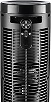 Vista 11 de Lasko Elevation Adjustable Tower Fan 42”-54”, Pedestal Fan, 31 ft/s Airflow, Quiet 28 dB, 90° Oscillation, 12h Timer, Remote, Black, EST100
