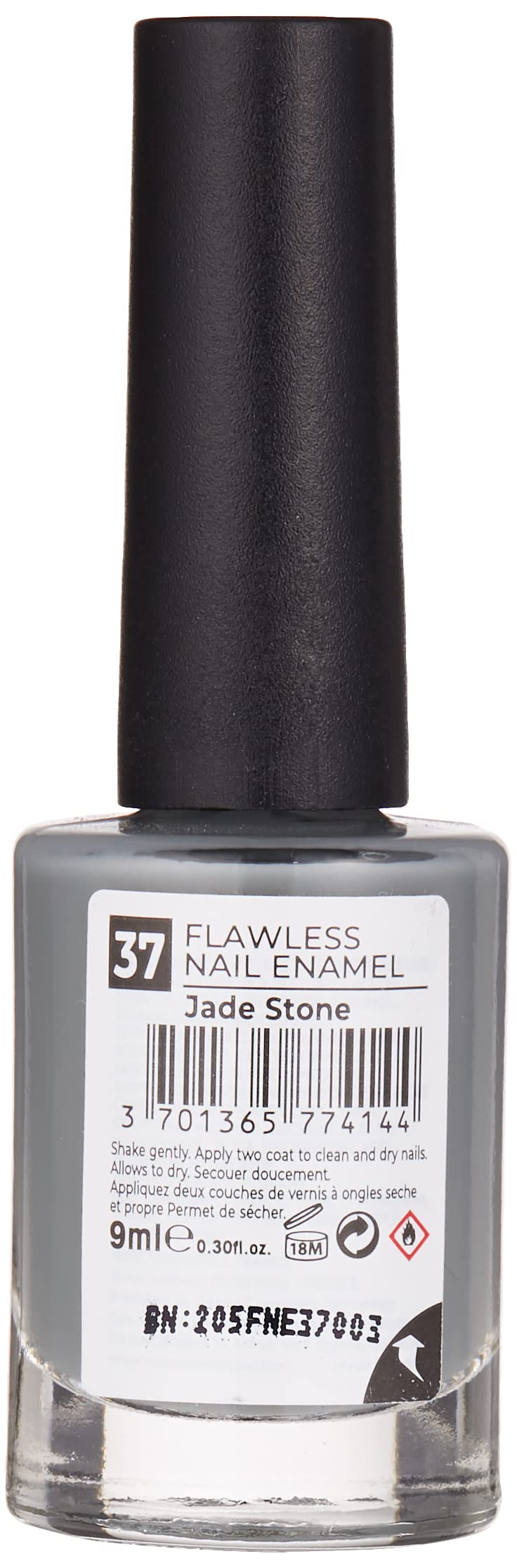 Note Nail Flawless Oje 37 Jade Stone, Gri (2 paketi)