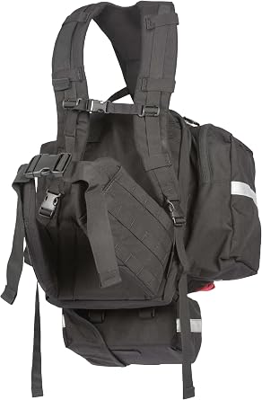 TRUE NORTH Spitfire Wildland Fire Pack, Red | NFPA 1950 Compliant, 2250 cu in, Fire Shelter Compatible, MOLLE Hip Belt, 12 Fusee Capacity, Hydration Pocket, PFAS-Free