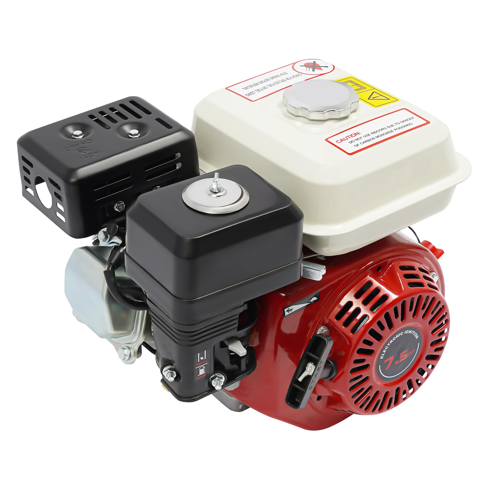 Motor de gasolina de 4 tiempos, 7,5 CV, 3,0 kW, motor estacionario, motor de combustible, motor de intercambio, motor de recambio OHV monocilindro, refrigeración por aire