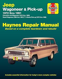 Jeep Wagoneer (72-83), Grand Wagoneer (84-91), Cherokee (72-83) & J-Series Pick-ups (72-88) Haynes Repair Manual (Does not include 1984 and later Comanche Pick-up models.)