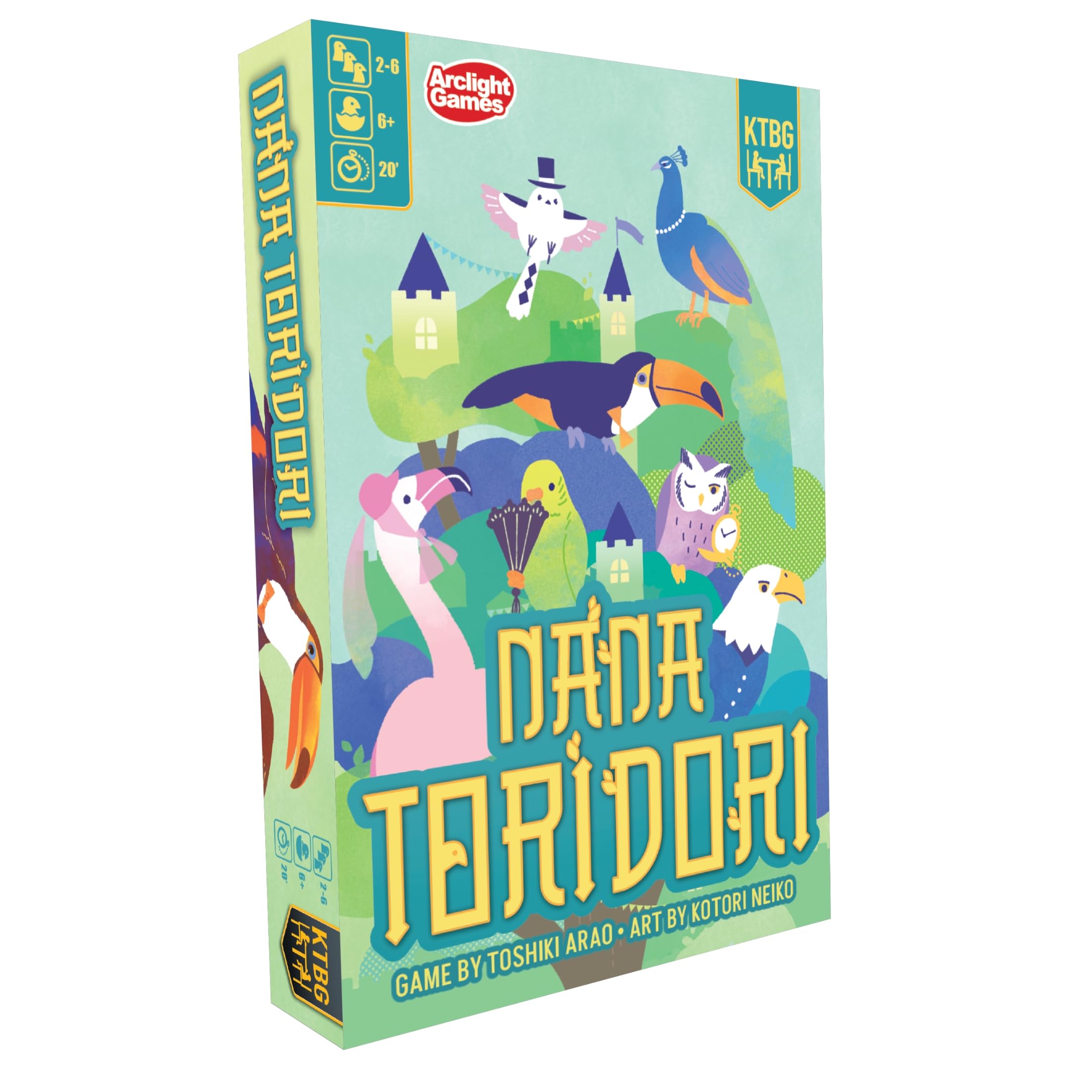 Nanatoridori Kartenspiel von KTBG | Vogel-Themen-Strategie-Leiter-Klimmer-Kartenspiel | Schnelles Party-Gameplay für 2–6 Spieler | ab 6 Jahren | 10–20 Minuten Familien- und | Strategie-Leiter-Kletterkartenspiel mit Vogelmotiv, schnelles Party-Spiel für 2-