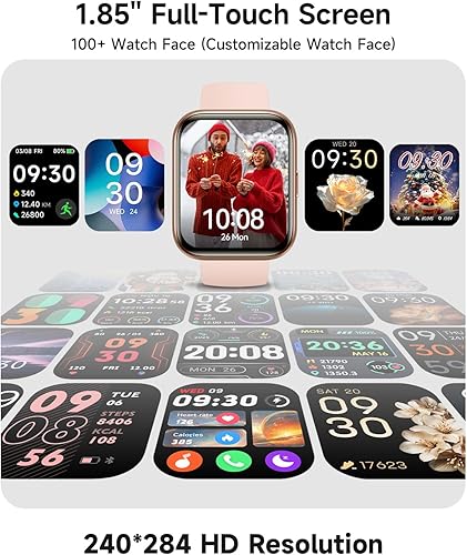 Miniatura 6 de Reloj inteligente para mujer, responderhacer llamadas, Alexa integrado, pantalla táctil de 1.85 pulgadas, rastreador de actividad física para