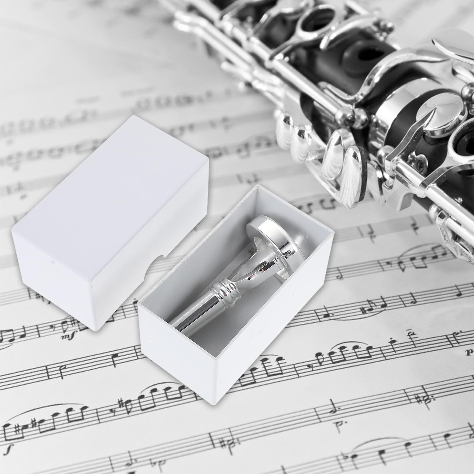Embouchure Argentée Surface Lisse en Laiton pour Trompette Facile à Nettoyer, pour Joueurs Intermédiaires et Professionnels