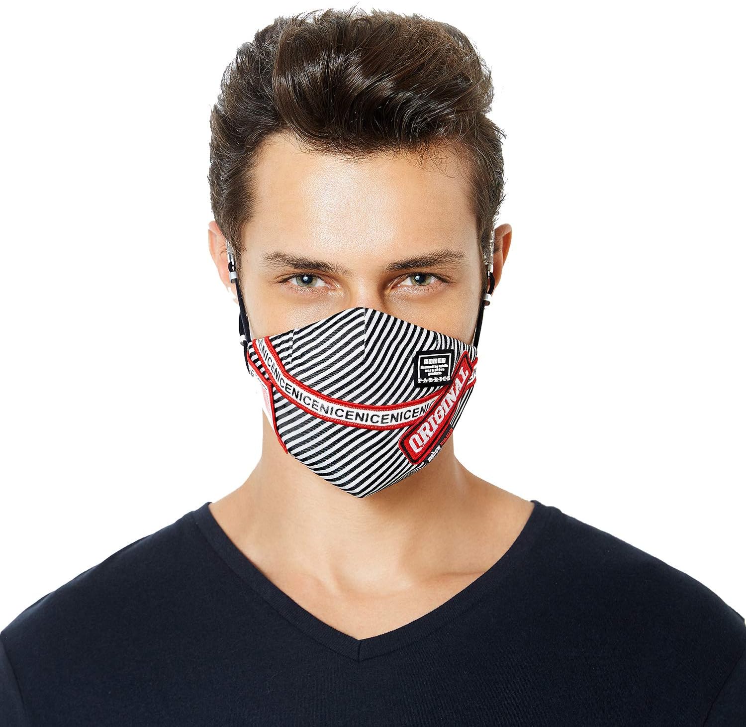 MeHow Small Respirator Mask for Pollen, Anti-Allergy Mask with 2 Medical-Level Filters for Pollution, Pollen, Smoke, Skiing, Fumes，Running (3)