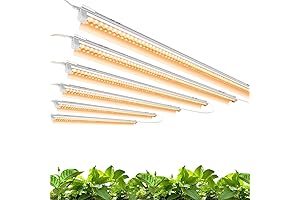 Monios-L 6-Pack T8 4ft LED Grow Light Bulbs Full Spectrum Replacement for...