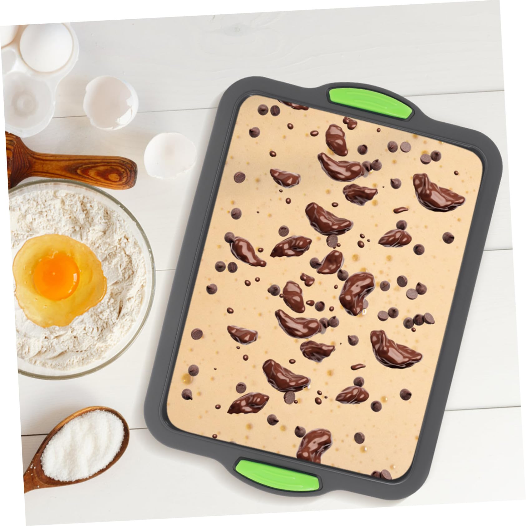 Backform Abwaschbare Silikon Silikonform Rechteckig Hitzebeständige und Kastenform aus Silikon Leicht zu Reinigen Langlebig für Backofen für Backzubehör