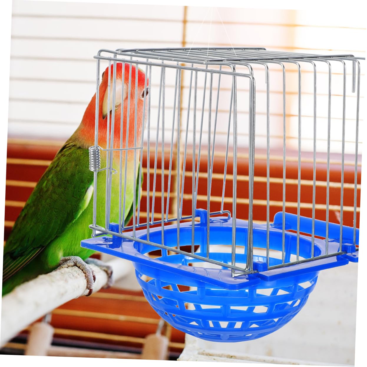 WOONEKY 4 Piezas Caja Nido de Cría para Pájaros Diseño Elegante y Cómodo para Periquitos y Aves Pequeñas de Limpiar y Mantener Hábitat Saludable para Cría