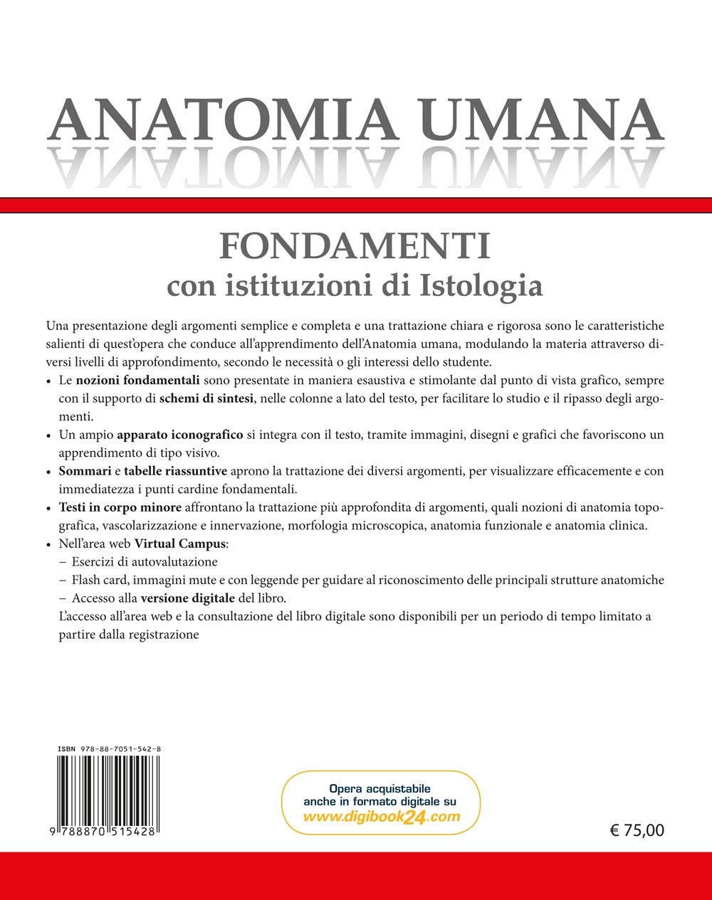 Anatomia umana. Fondamenti. Con istituzioni di istologia. Con e-book. Con espansione online