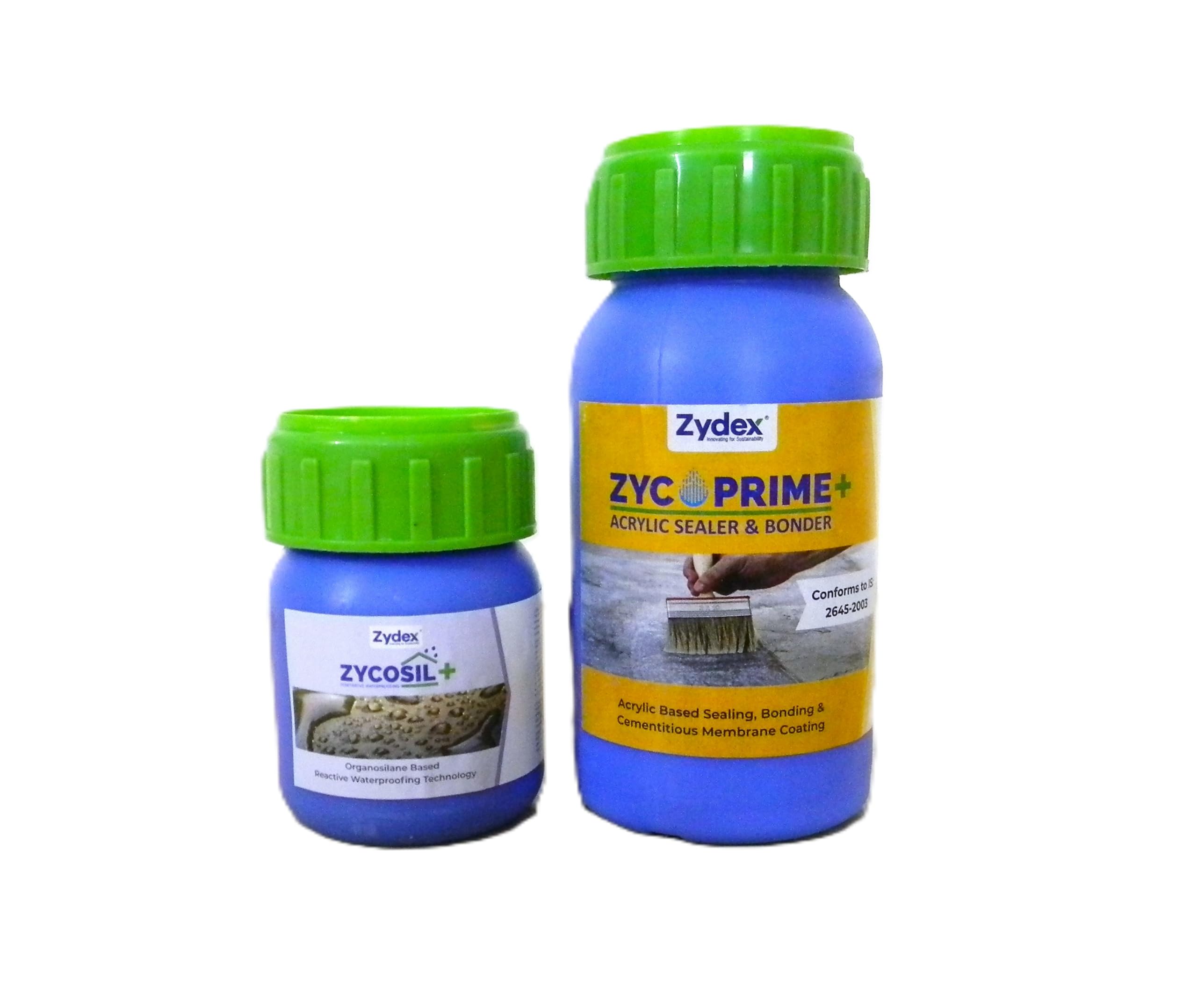 Zycosil+ 100ml & Zycoprime+ 250ml Waterproofing Kit | Nanotechnology Silane Penetrating Waterproofing + Acrylic Sealer & Bonder | For Terrace, Walls, Bathrooms, Basements, Tiles & Cement Surfaces-image-26