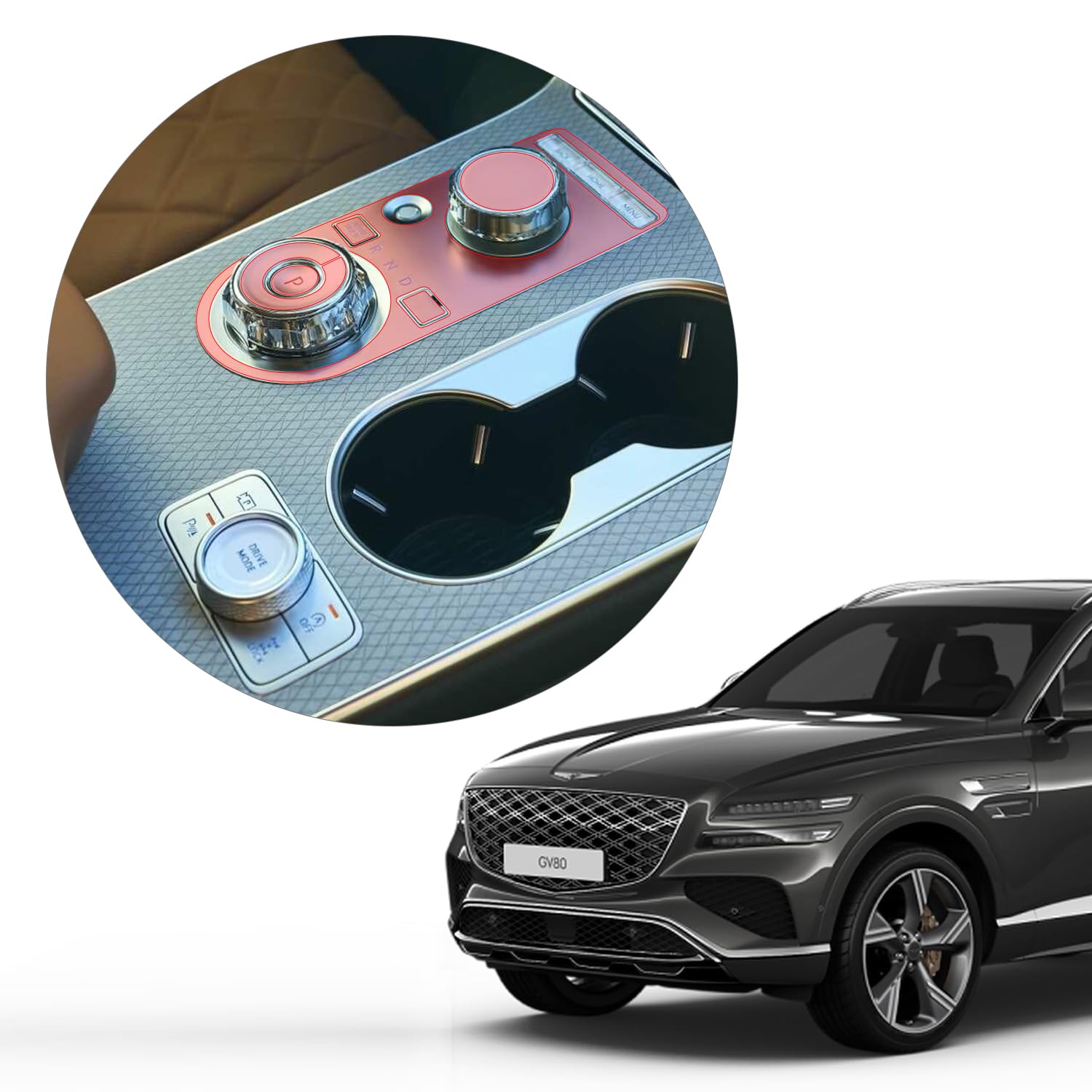 skoko (1Pack) Matte PPF Gear Paner for Genesis GV80 / G80 2025