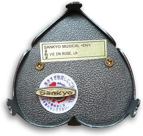 Miniatura 264 de BinkeGG Caja de música con forma de corazón hueco de madera con mecanismo musical Sankyo, melodía: Howl's M0ving Castle (Merry Go Round of Life)
